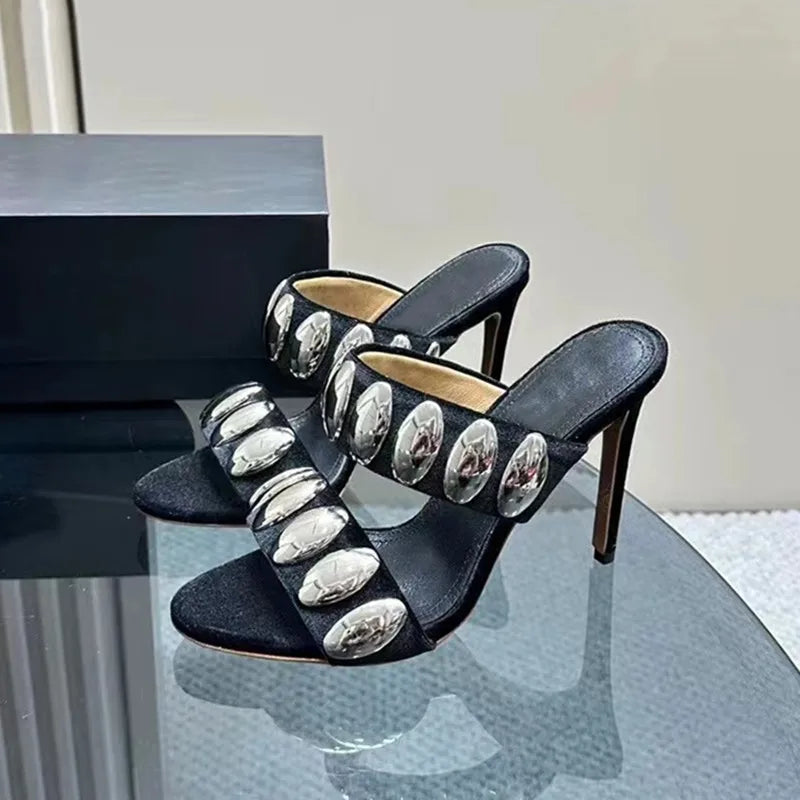 Apex Step Topuklu Süet Terlik (9.6 cm)