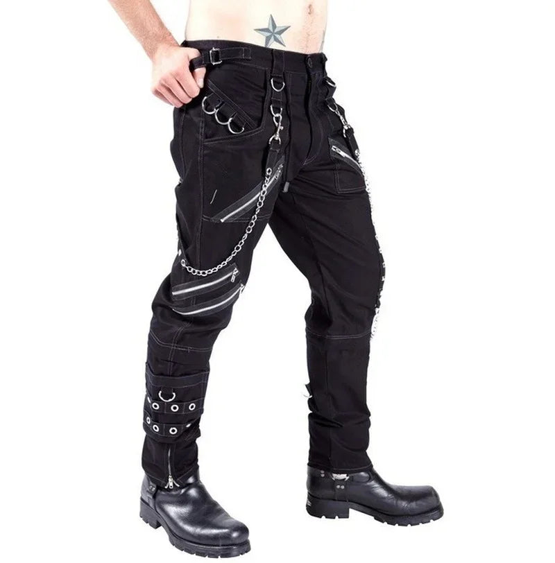 Men's  Punk Rock Bondage Pantolon