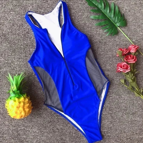 Hailey High Cut Zipper Mayo