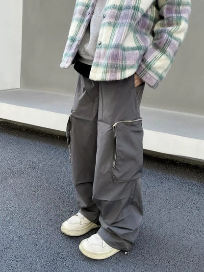 Large Knee Pocket Baggy Pants