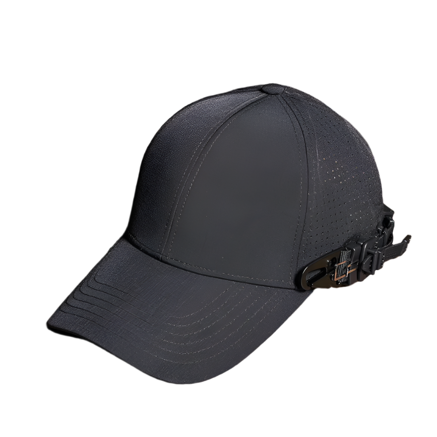 Plain Black Adjustable Cap