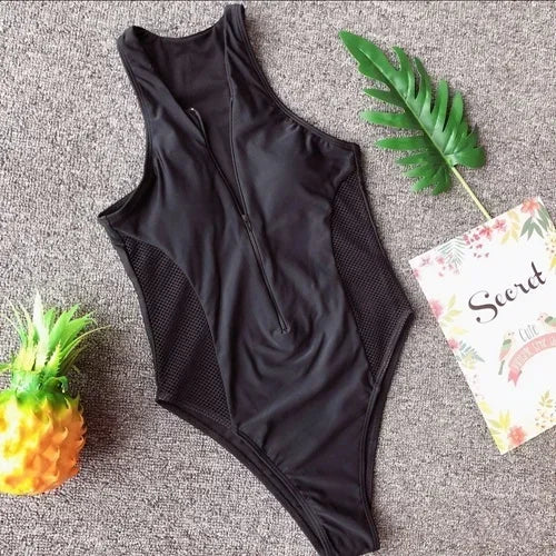 Hailey High Cut Zipper Mayo