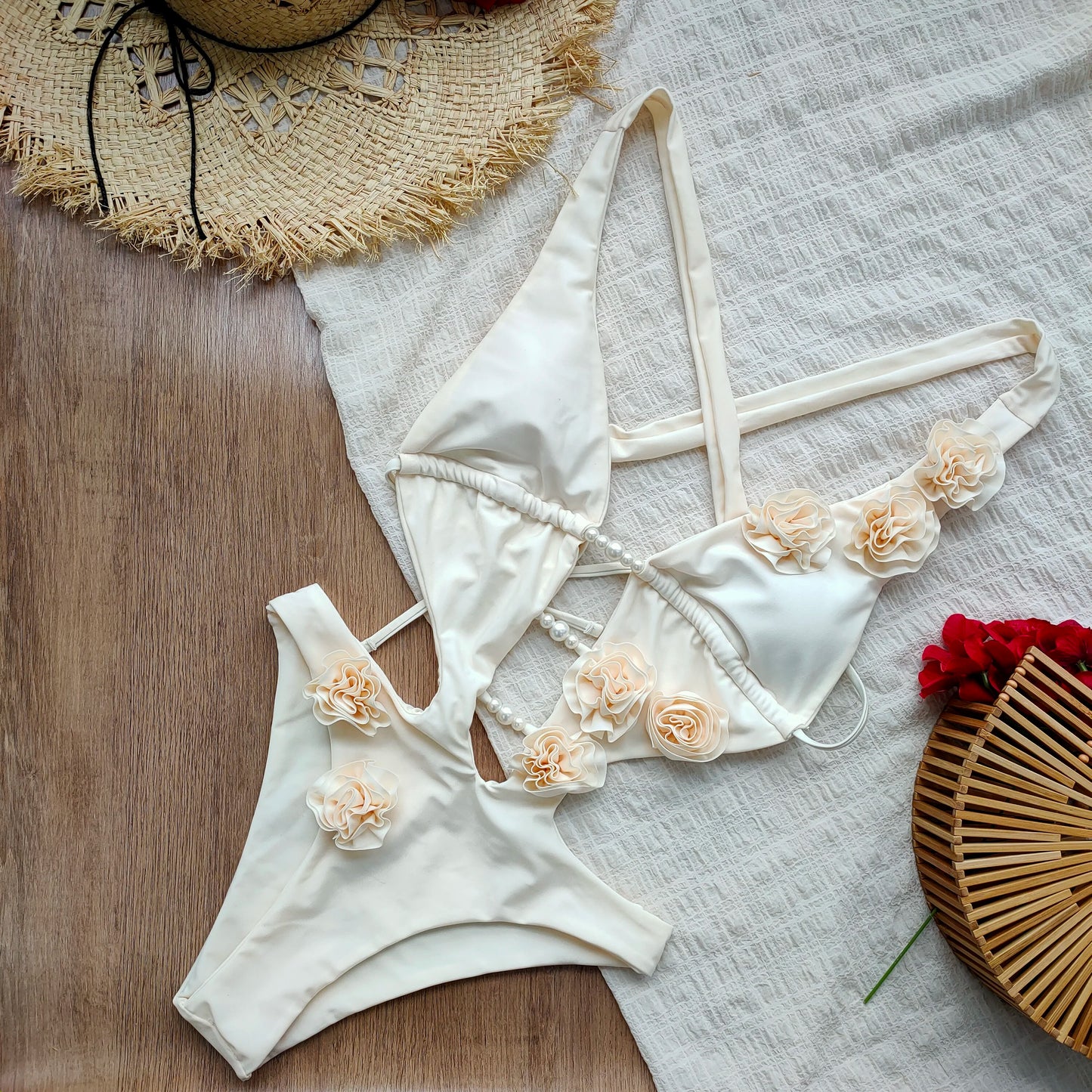 Eden Floral Tek Parça Mayo