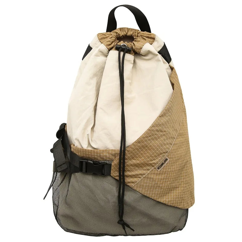 Two Tone Drawstring Backpack