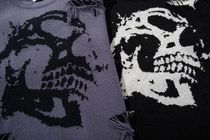 Skull Star Knitted Sweatshirt
