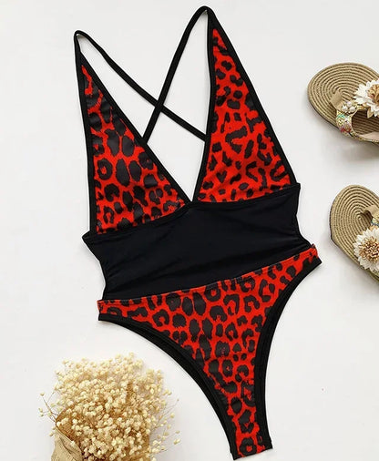 Siren's Wish V Kesim Leopar Desenli Mayo