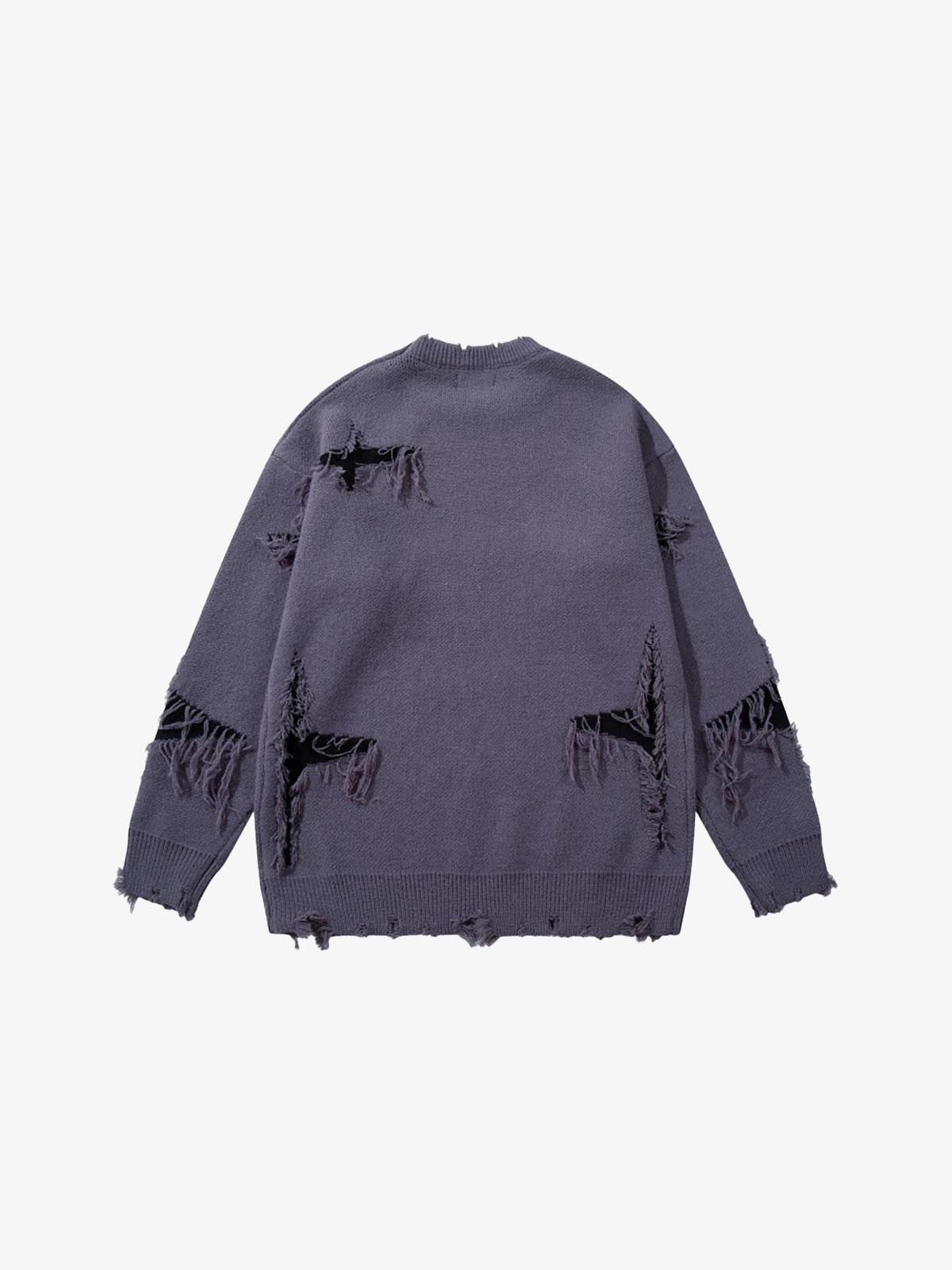 Skull Star Knitted Sweatshirt