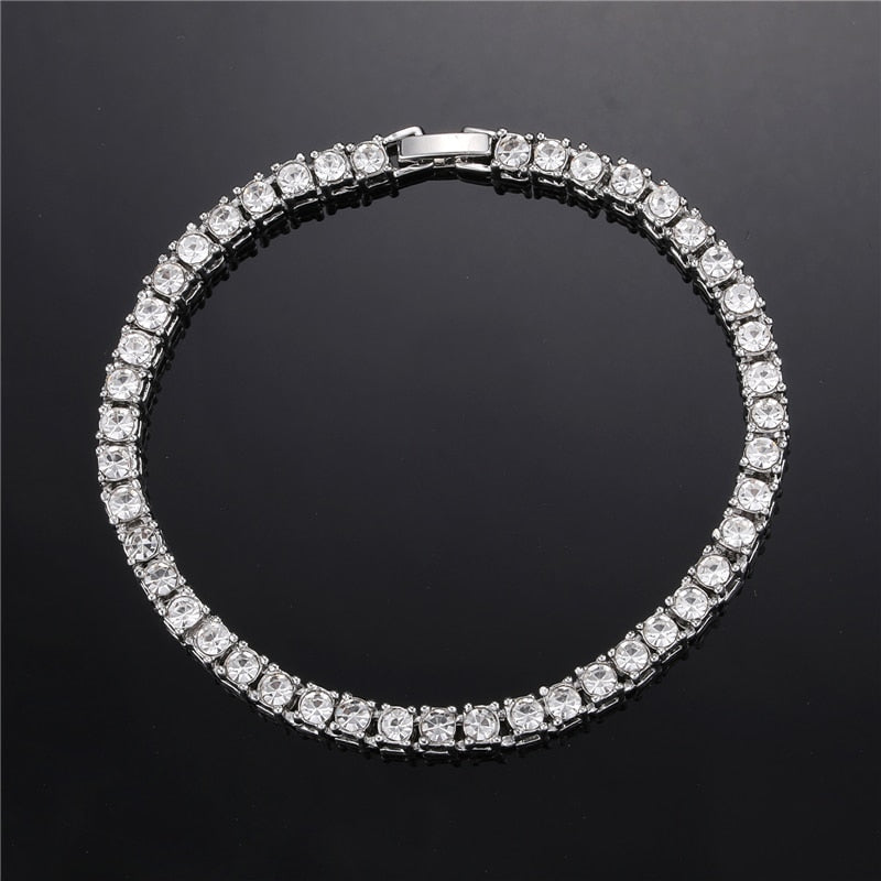 Crystal Rhinestone Tennis Necklace