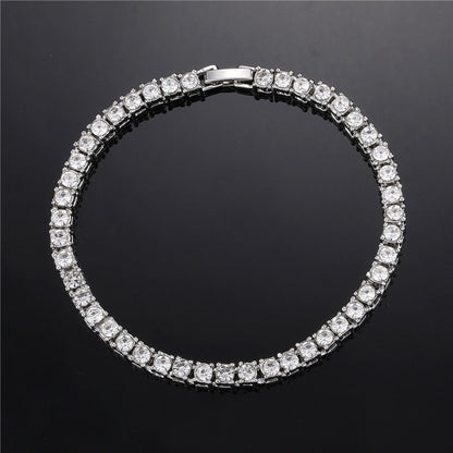 Crystal Rhinestone Tennis Necklace