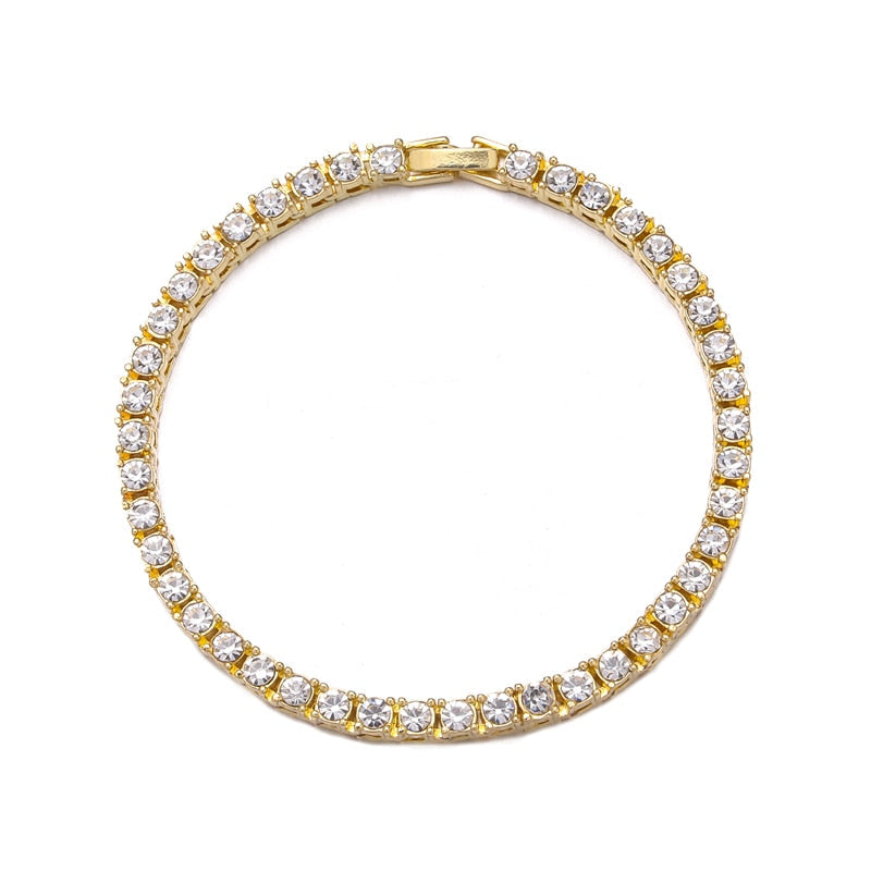 Crystal Rhinestone Tennis Necklace