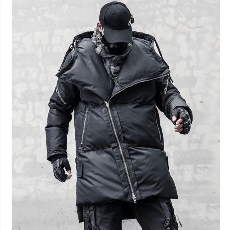 Long Zipper Style Padded Jacket