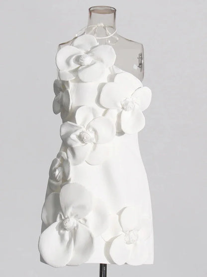 Gabriella Savannah Çiçek Aplikli Mini Elbise