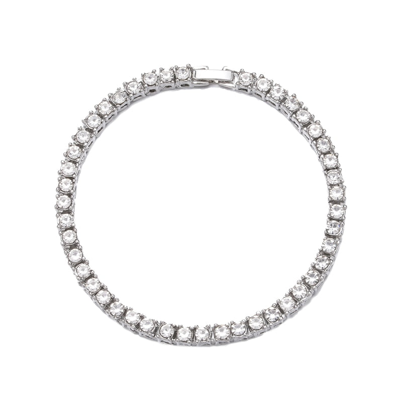 Crystal Rhinestone Tennis Necklace