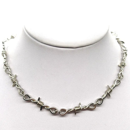 Y2K Punk Wire Necklace & Bracelet