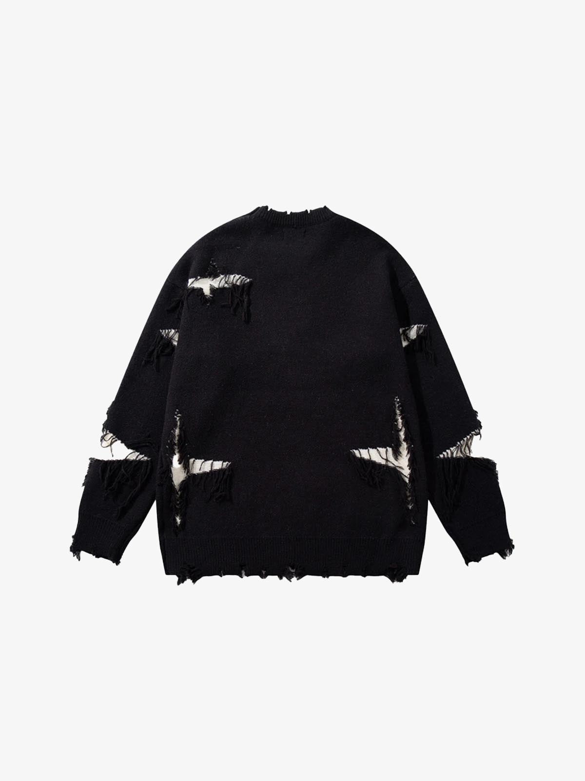 Skull Star Knitted Sweatshirt