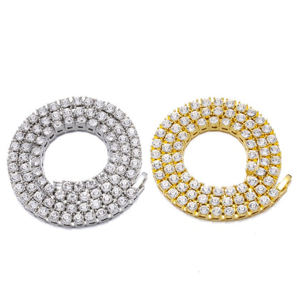 Crystal Rhinestone Tennis Necklace