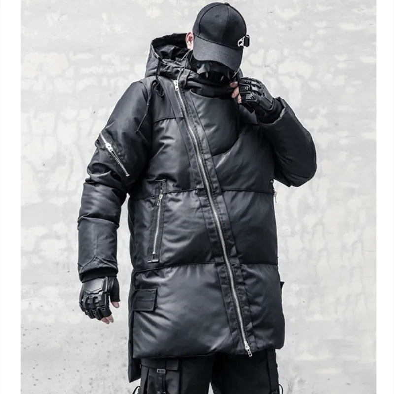 Long Zipper Style Padded Jacket