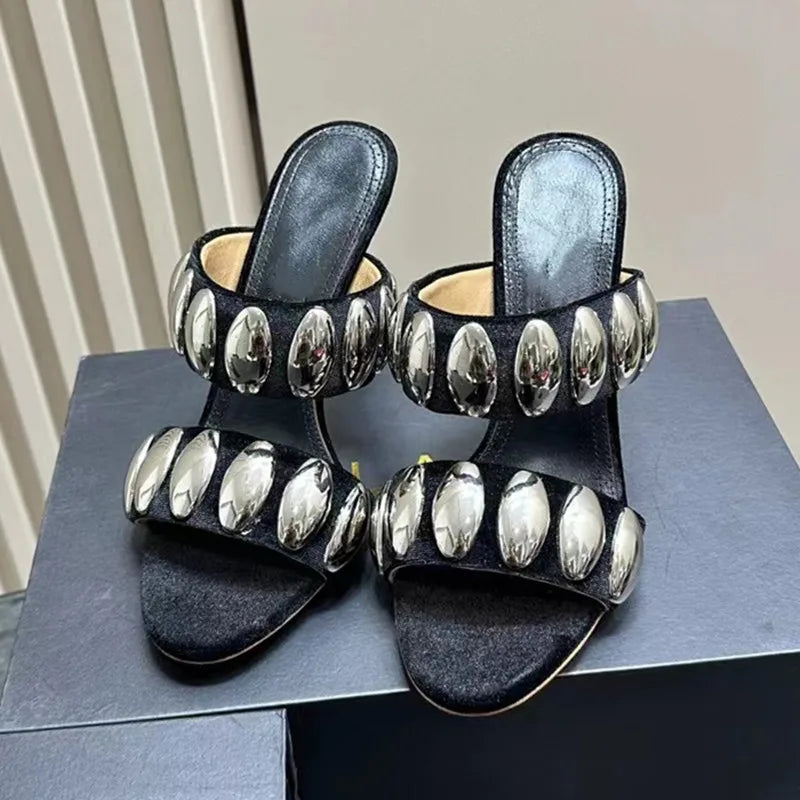 Apex Step Topuklu Süet Terlik (9.6 cm)