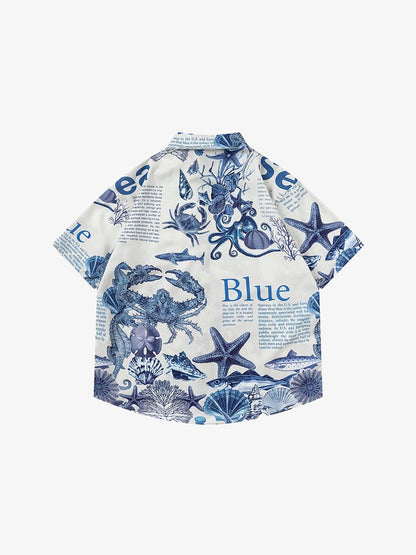 Marine Life Underwater World Short Sleeve Shirt