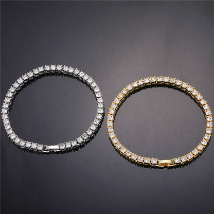 Crystal Rhinestone Tennis Necklace