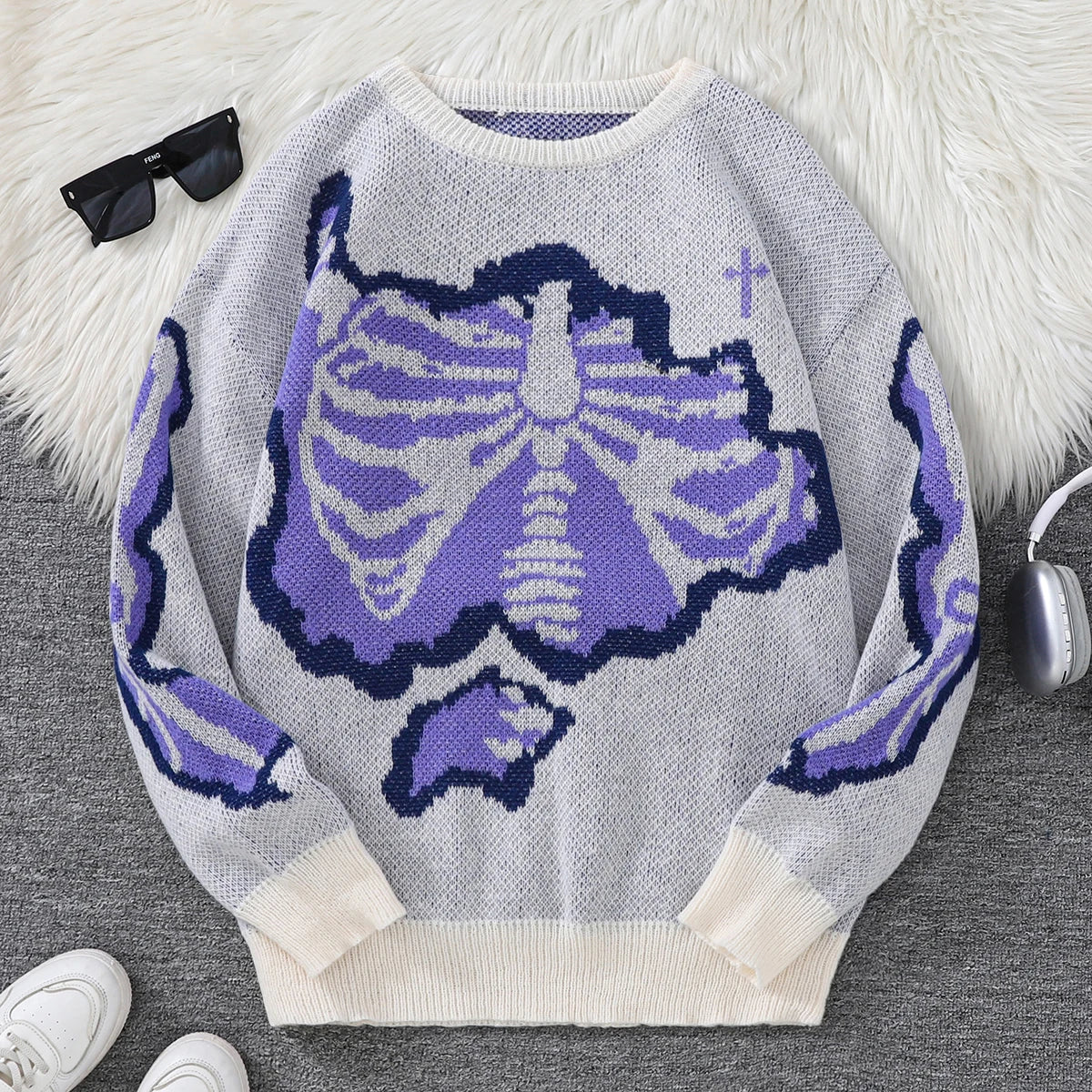 Pyro Skeleton Pullover Sweater