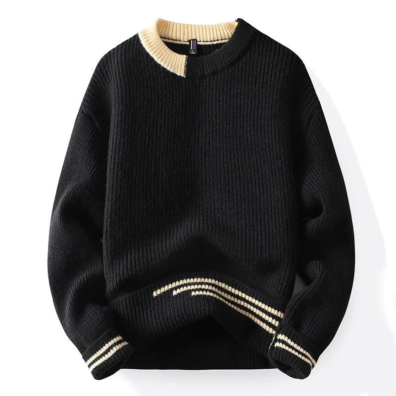 Color Block Knitted Pullover