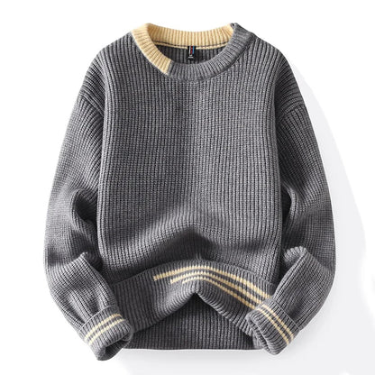 Color Block Knitted Pullover