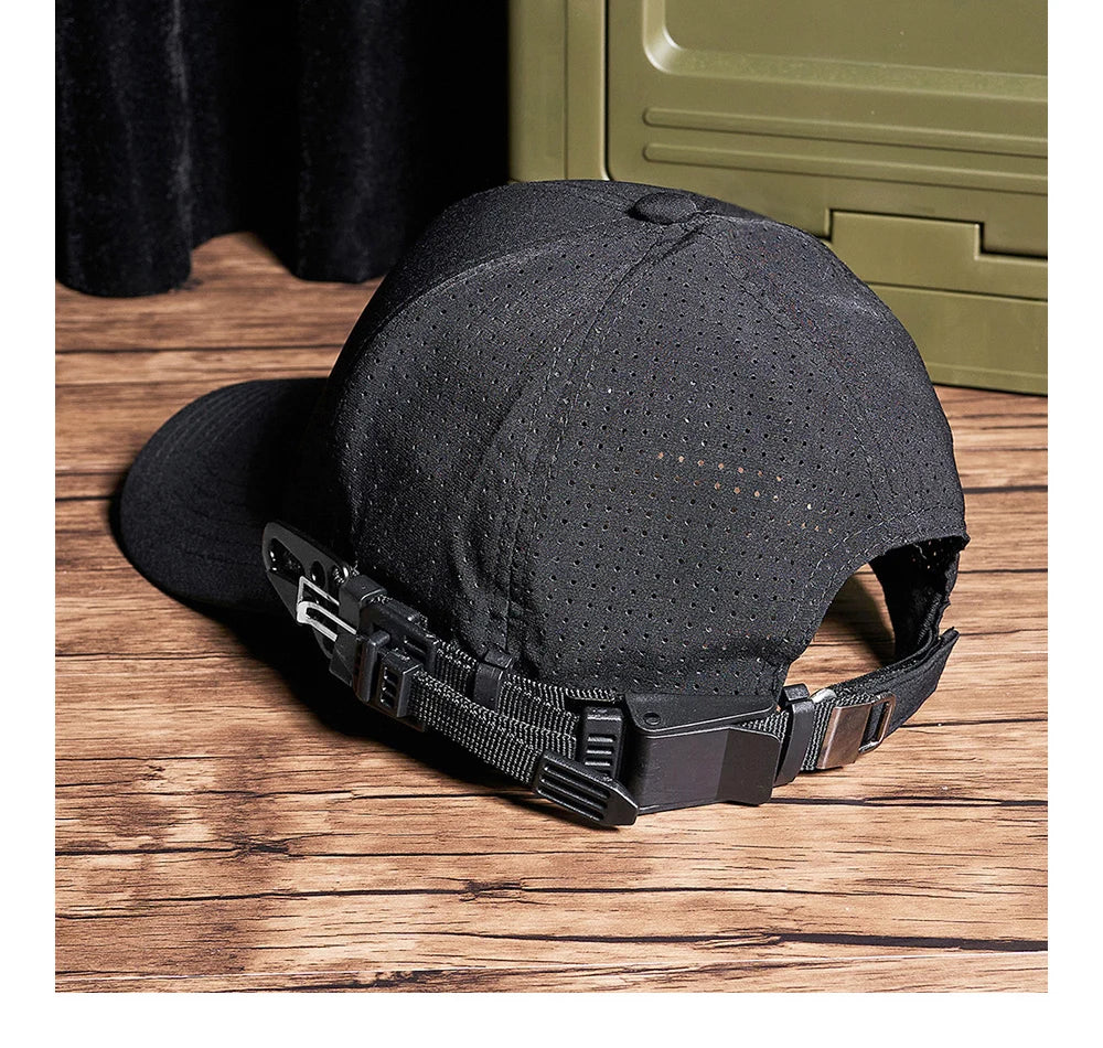 Plain Black Adjustable Cap