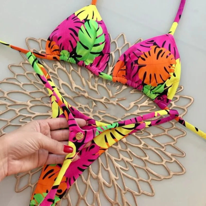 Neon Oasis İki Parça Brezilya Model Bikini