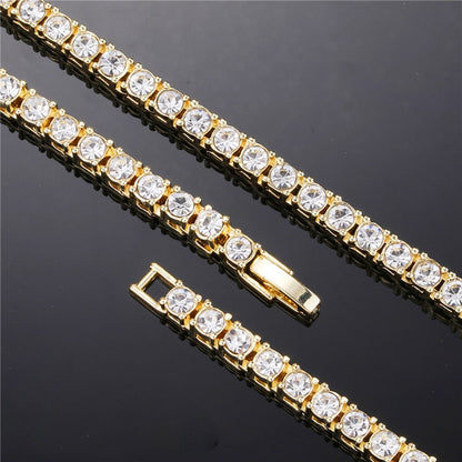 Crystal Rhinestone Tennis Necklace