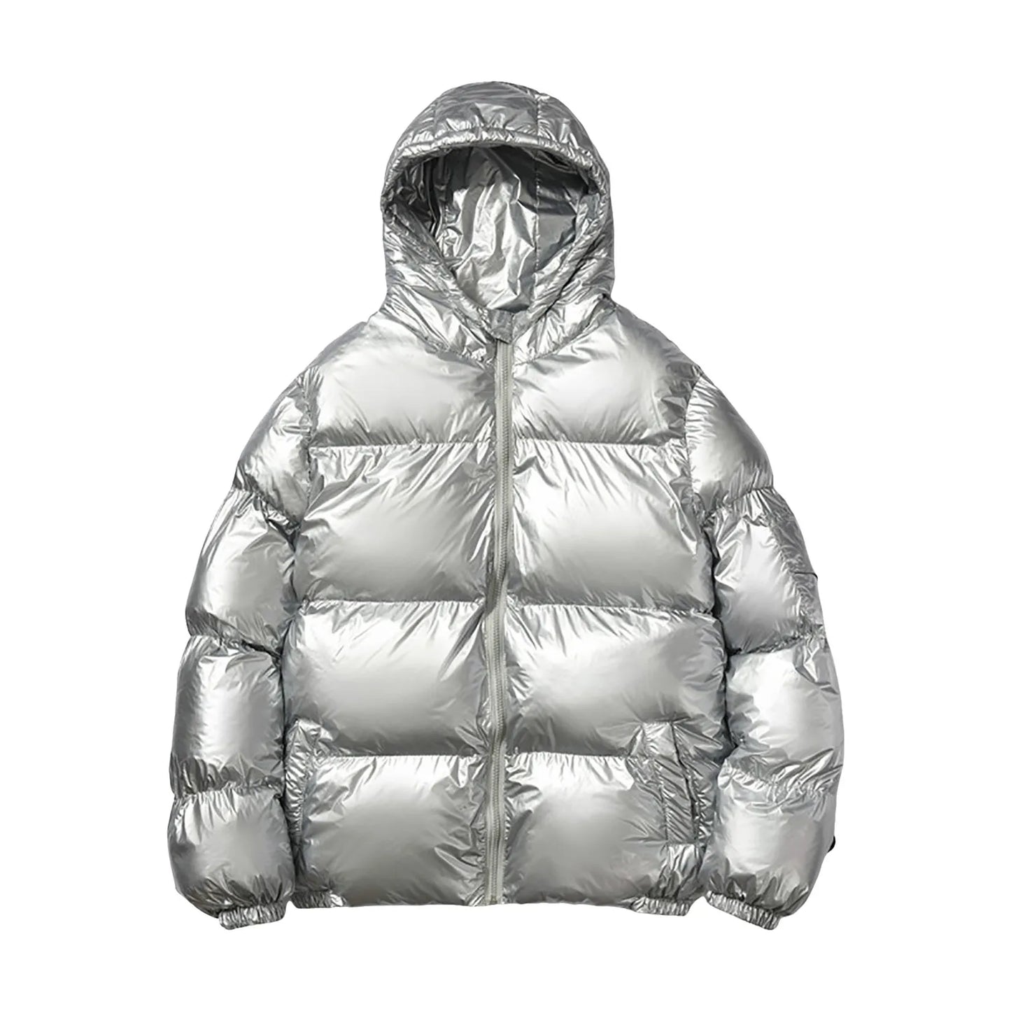 Glanzende puffer-outwears