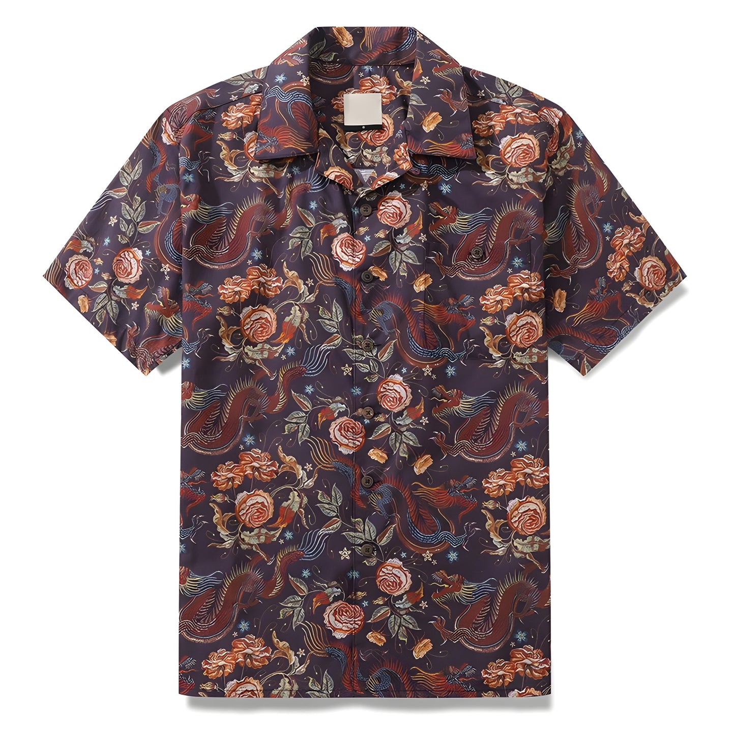 Eastern Dragon Print Shirt