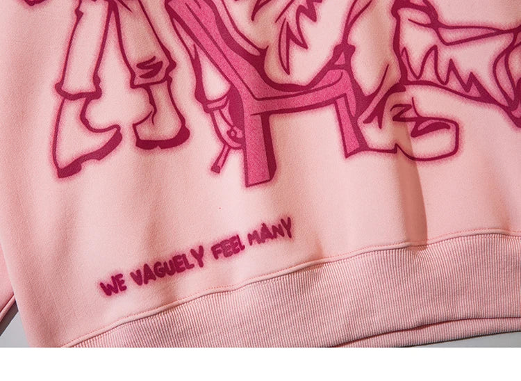 We V Cartoon Sketch Hoodie