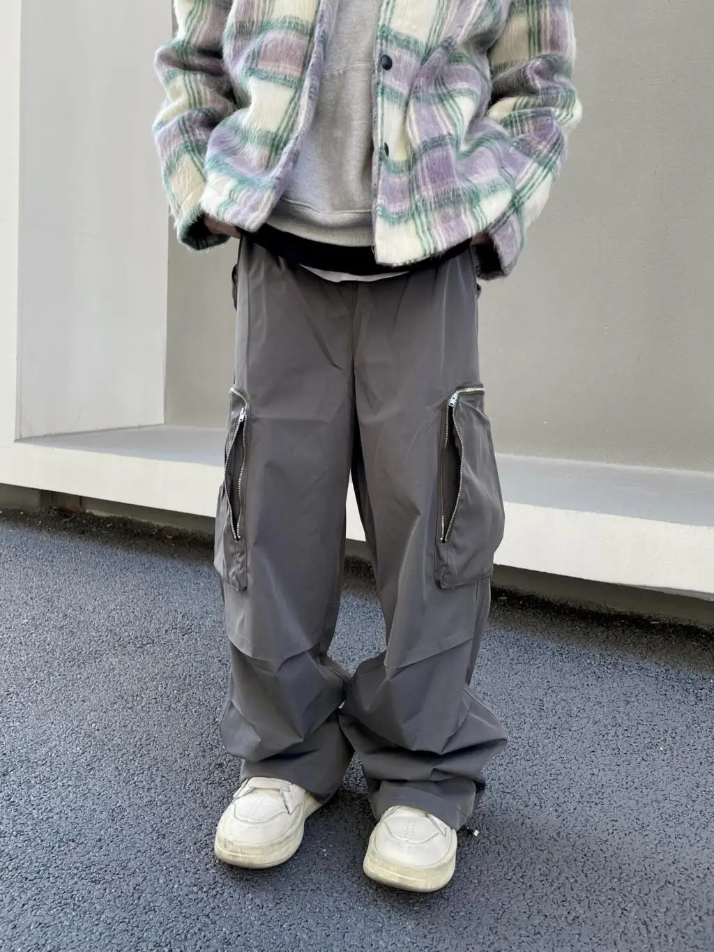 Large Knee Pocket Baggy Pants