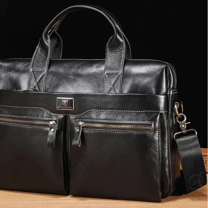 Luzz Leather 14 Inch Laptop Handbag