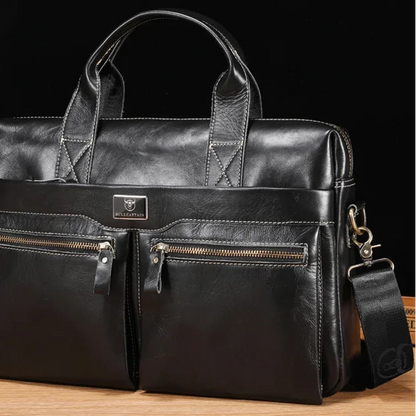Luzz Leather 14 Inch Laptop Handbag