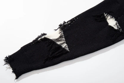 Skull Star Knitted Sweatshirt