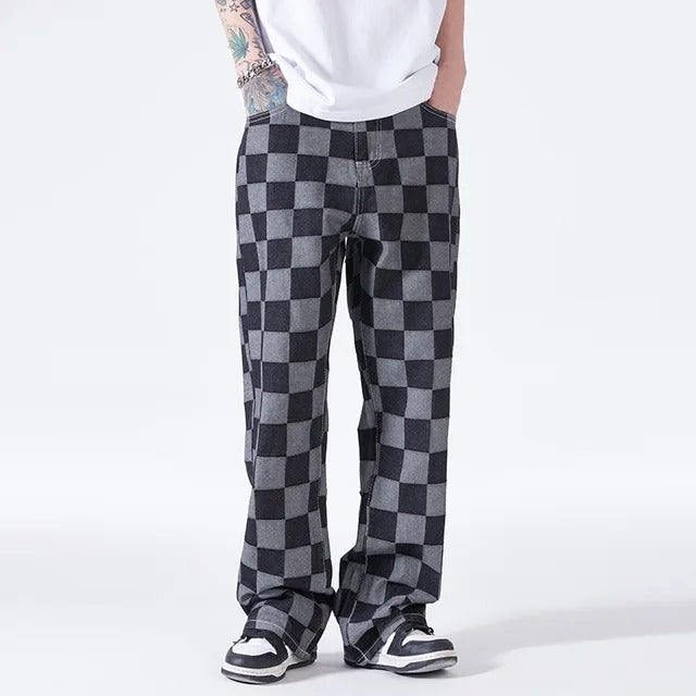 Checkered Denim