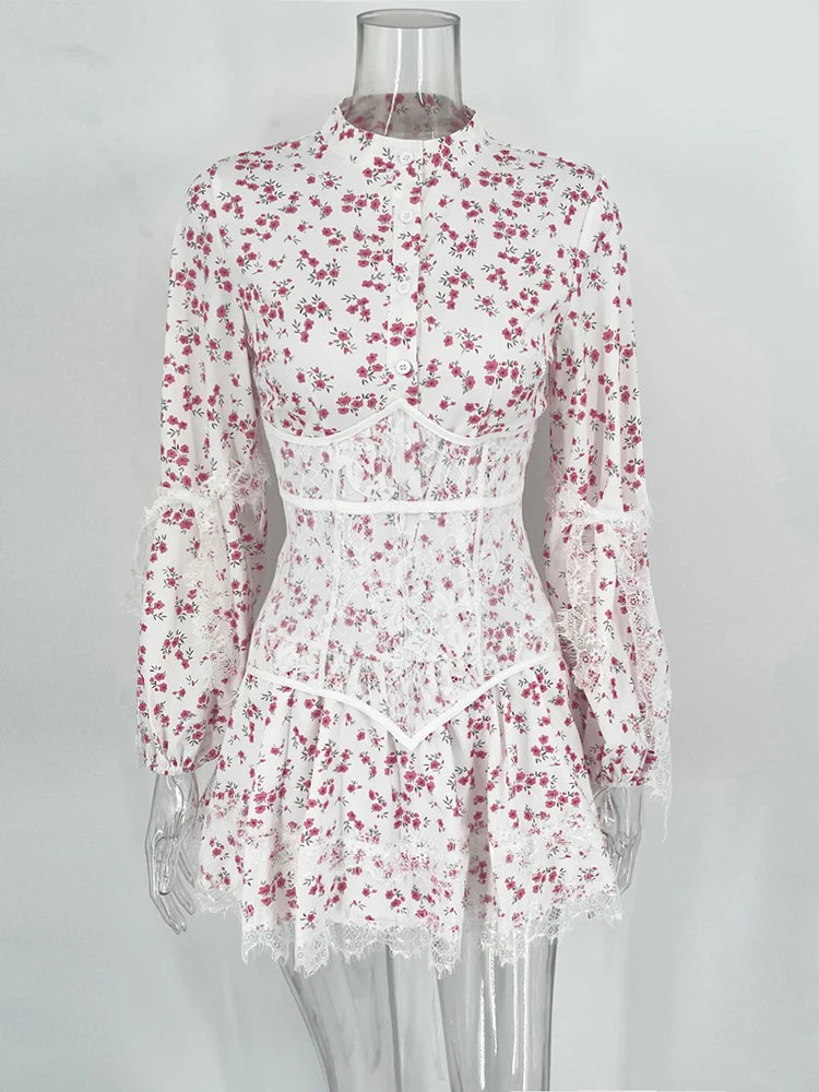 Sarah Quinn Rufle Mini Elbise