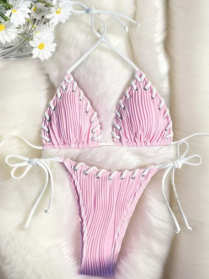 Coconut Sunset Brazilian Bikini Set