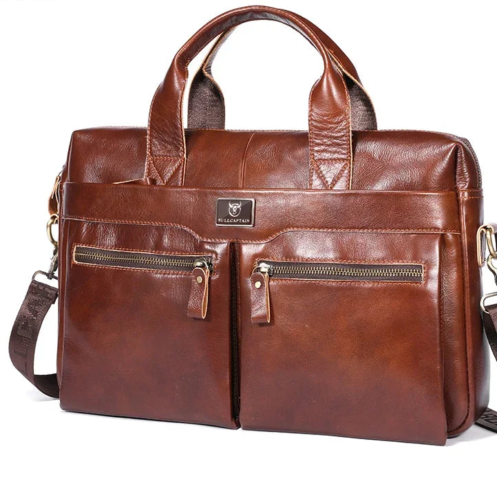 Luzz Leather 14 Inch Laptop Handbag