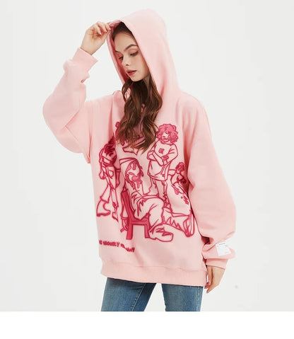 We V Cartoon Sketch Hoodie