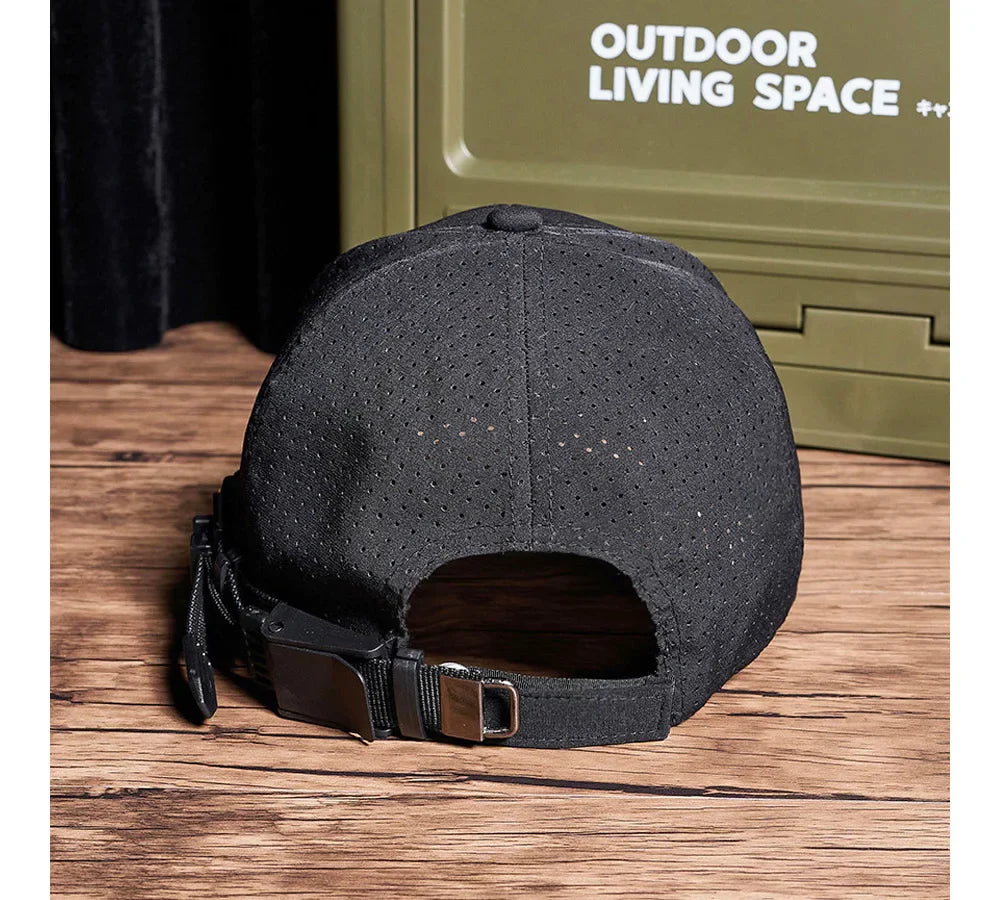 Plain Black Adjustable Cap