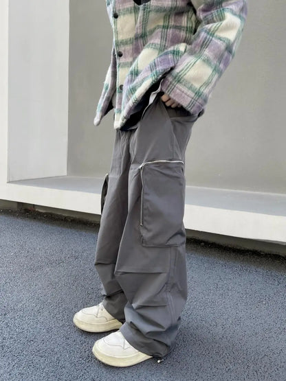 Large Knee Pocket Baggy Pants