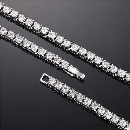 Crystal Rhinestone Tennis Necklace