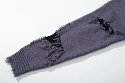 Skull Star Knitted Sweatshirt