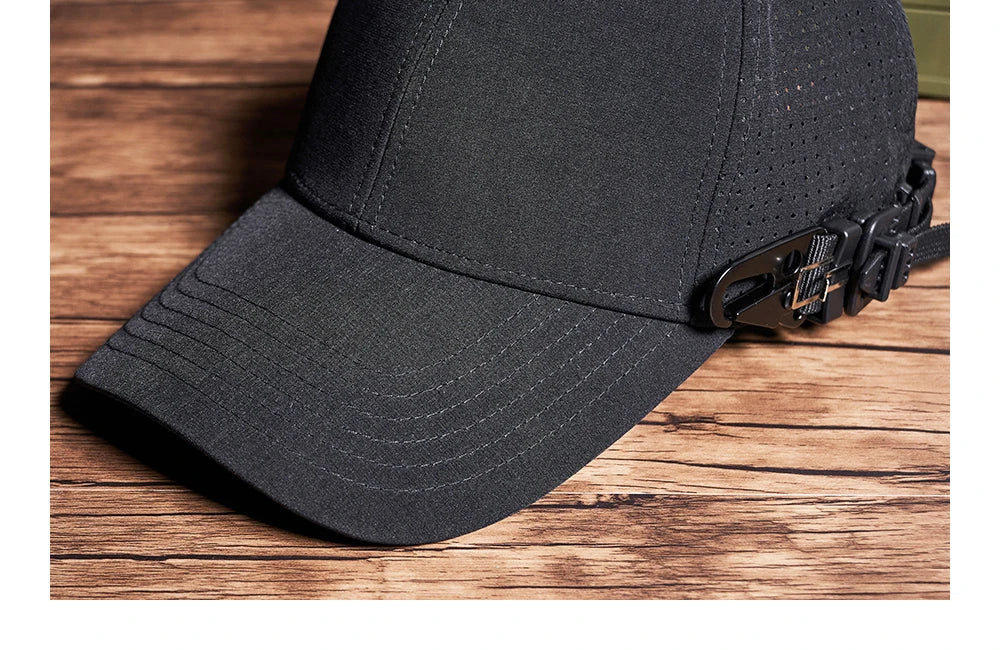 Plain Black Adjustable Cap