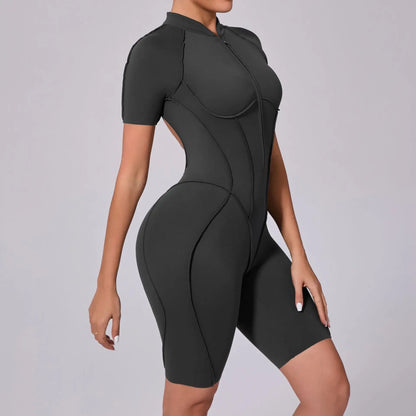 Dare2Luzz Dikişsiz Kısa Spor Tulum