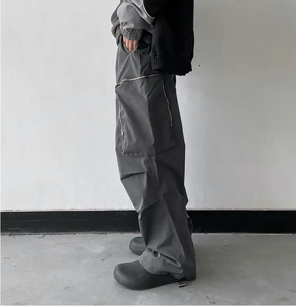 Large Knee Pocket Baggy Pants