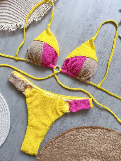 Azure Envy Neon Bikini Seti